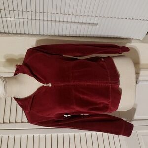 New York Laundry Burgundy Zip-Up Hoodie